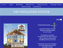 Tablet Screenshot of insulationdoctor.com